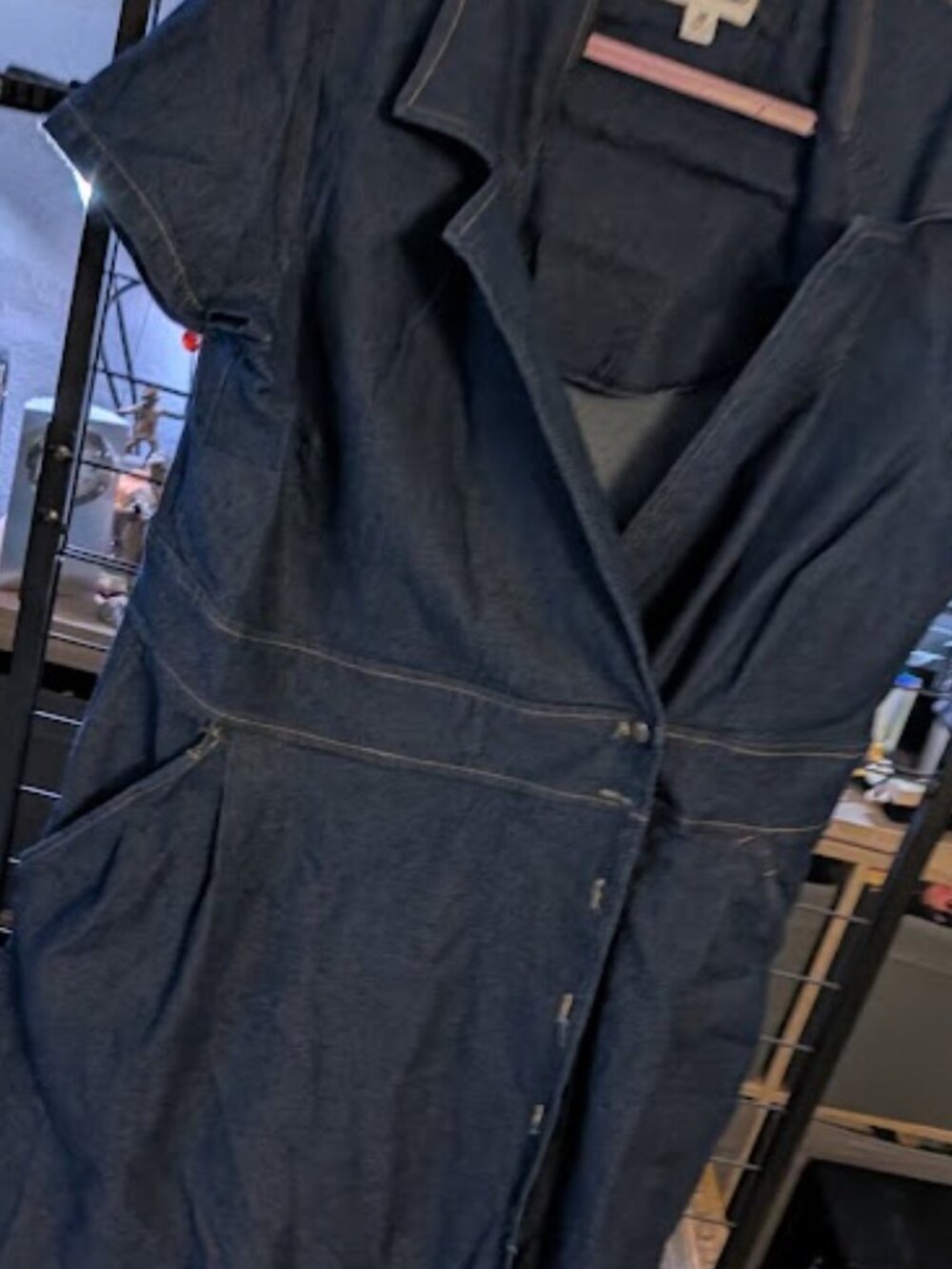 BCL5 SHELBY & PALMER Blue Jean Dress - Picture 2 of 6